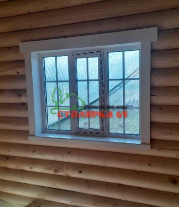 Наличник на окно прямой с выпуском