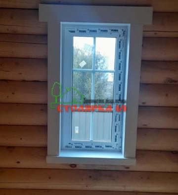 Наличник на окно прямой с выпуском