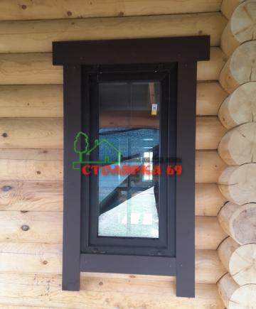 Наличник на окно прямой с выпуском