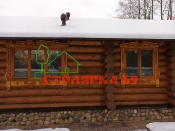 Наличник на окно прямой с выпуском