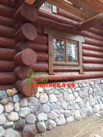 Наличник на окно прямой с выпуском