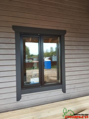 Наличник с выпуском и срезом выпуска внутрь