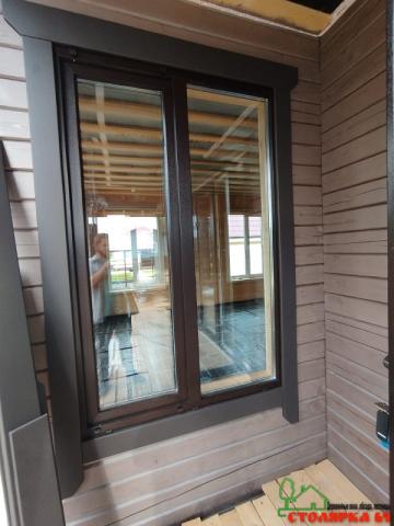 Наличник с выпуском и срезом выпуска внутрь