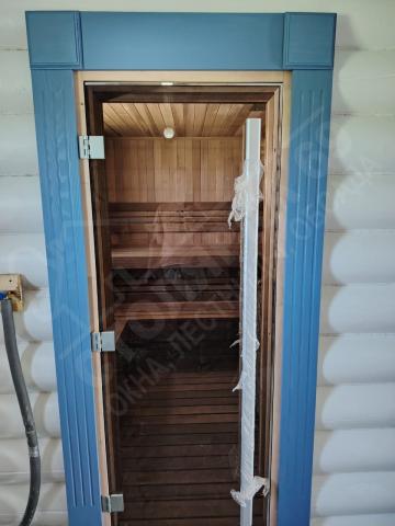 Наличник на дверь фрезерованный с декоративными накладками 006