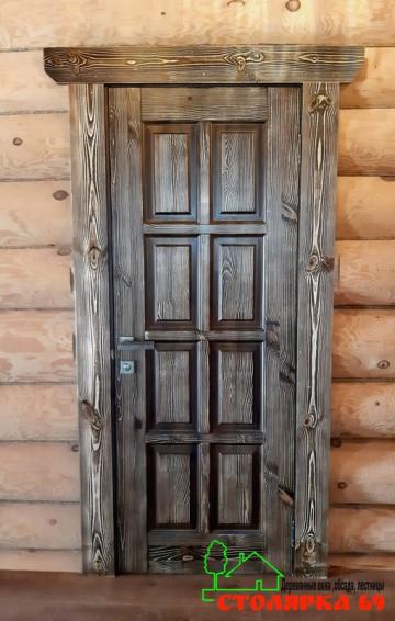 Наличник на дверь прямой с выпуском и срезом