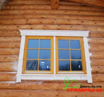 Наличник с выпуском и срезом выпуска наружу